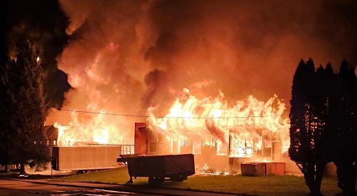 UPDATE: Massive overnight fire destroys church, school and more in Greenwood